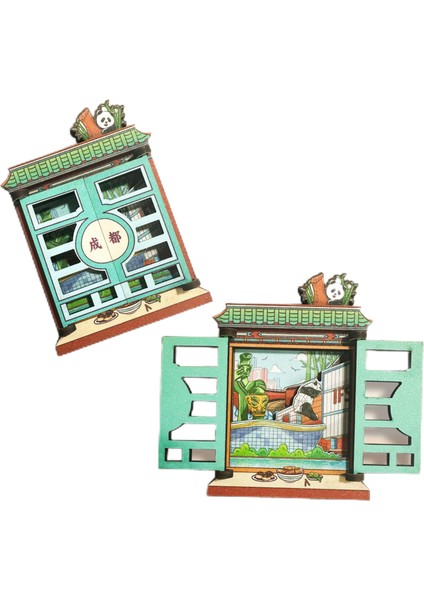 0151CHENGDU Çin Seyahat Hatıra Buzdolabı Çıkartmaları (Yurt Dışından)