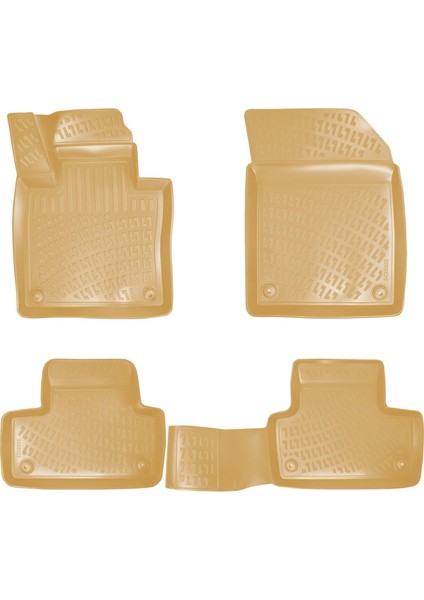 Volvo XC60 Iı Bej 3D Havuzlu Paspas 2017 ve Sonrası