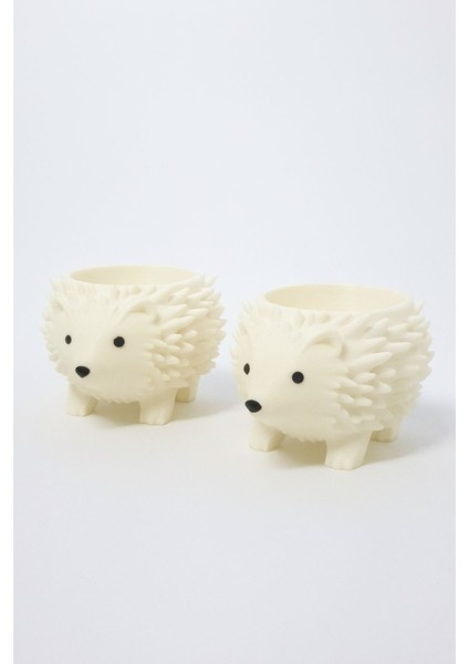 Kirpi Figürü Sukulent & Kaktüs Saksı 2'li Dekoratif Kirpi Saksı Seti fırsatları