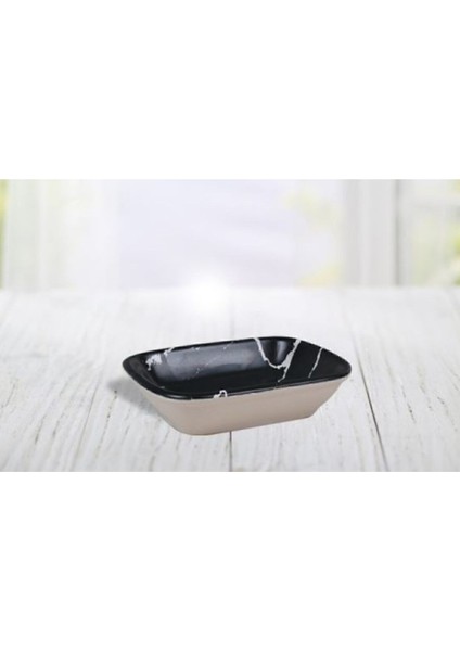 2'li 13 cm Siyah Mermer Kayık Tabak Seti, Şık ve Dayanıklı Tasarım modelleri