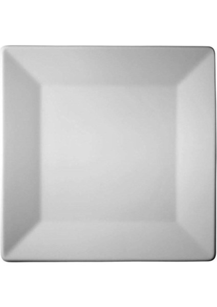 Beyaz 19X19 cm Seramik Servis Tabağı, Şık ve Sade Tasarım, Kullanım Kolaylığı Sağlar