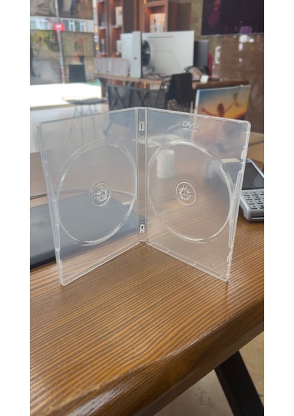 Boş Şeffaf 2'li DVD Kutusu 14MM 10 Adet