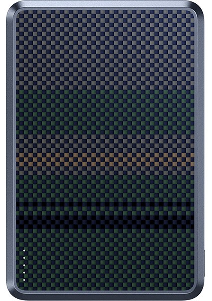 MP16 Armorgo M-Safe Özellikli Aurora Serisi Aramid Fiber Powerbank 15W 10000MAH Siyah-Yeşil