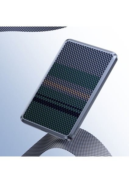 MP16 Armorgo M-Safe Özellikli Aurora Serisi Aramid Fiber Powerbank 15W 10000MAH Siyah-Yeşil modelleri