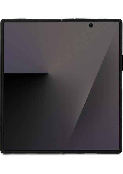 Galaxy Z Fold 7 Kılıf Lacoste Lisanslı M-Safe Uyumlu Pike Desenli Ikonik Timsah Logolu Kapak Siyah