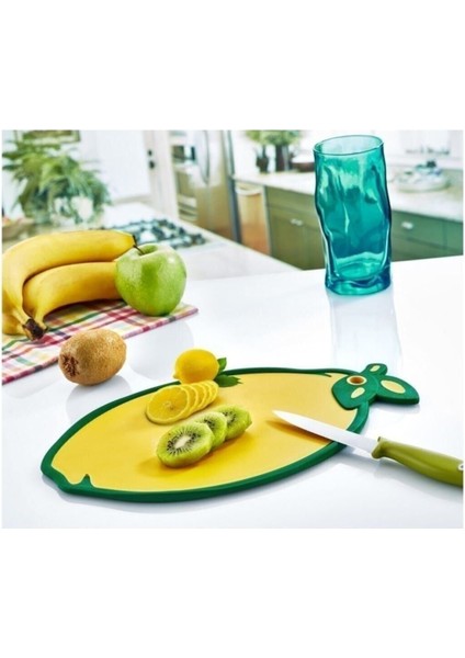 Kaydırmaz Beyaz Limon Kesim Tahtası, Pratik ve Güvenli Mutfak Gereçleri fiyatları