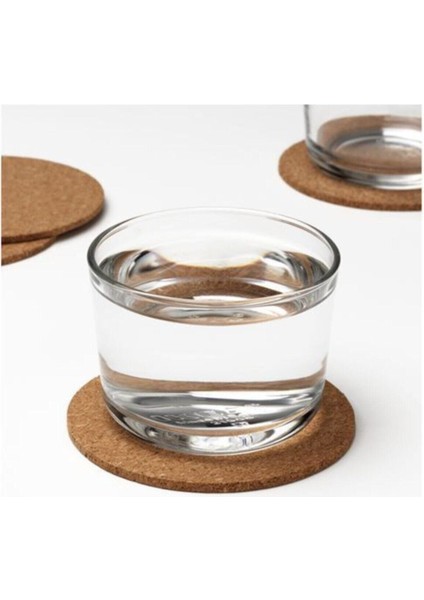 Açık Kahverengi Mantar Bardak Altlığı Seti, Şık ve Dayanıklı 4'lü.