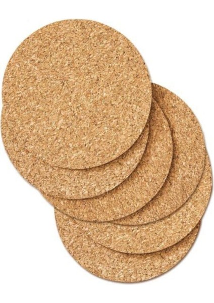Açık Kahverengi Mantar Bardak Altlığı Seti, Şık ve Dayanıklı 4'lü. modelleri
