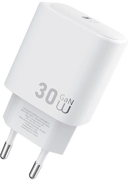 WI-G008 Essen Serisi Gan Tech Pd Hızlı Şarj Özellikli Şarj Başlığı 30W Beyaz modelleri