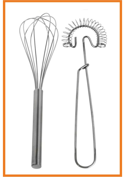 Paslanmaz Çelik 26 cm Ikili Çırpıcı Seti, Mutfakta Pratiklik ve Şıklık Sunar