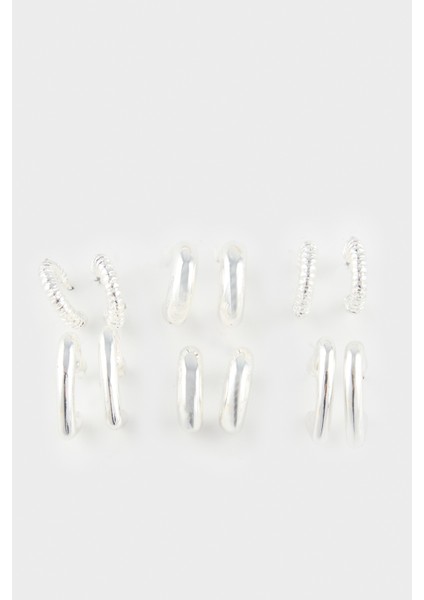 Kadın 6'lı Silver Küpe F5965AXNS