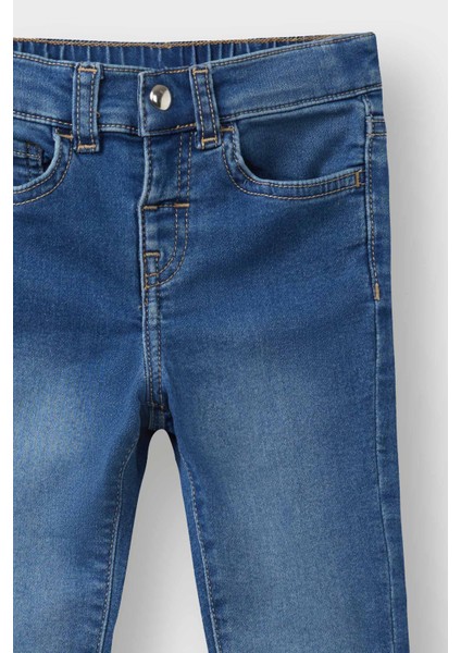 Kız Bebek Beli Lastikli Jean Pantolon E9557A525AU fiyatları