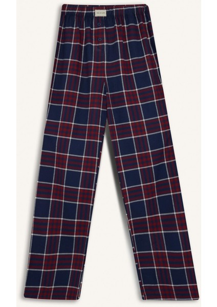 Regular Fit Uzun Boy Kareli Pijama Altı-Fall in Love E7617AX25AU