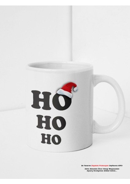 Yılbaşı Temalı Özel Tasarımlı Beyaz Kupa Bardak