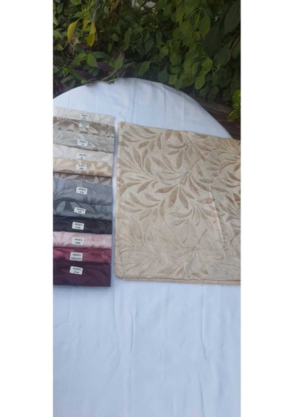 Kahverengi, Kaydırmaz Alt Tabanlı, Damarlı ve Tüylü Koltuk Örtüsü