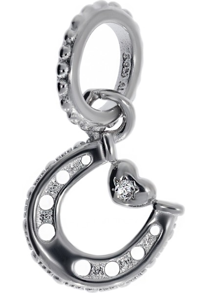 Kadın Şans Nalı Gümüş Charm