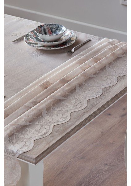 Bej Masa Örtüsü 145X240CM, Şık ve Dayanıklı Tasarım ile Evinizi Güzelleştirir fırsatları