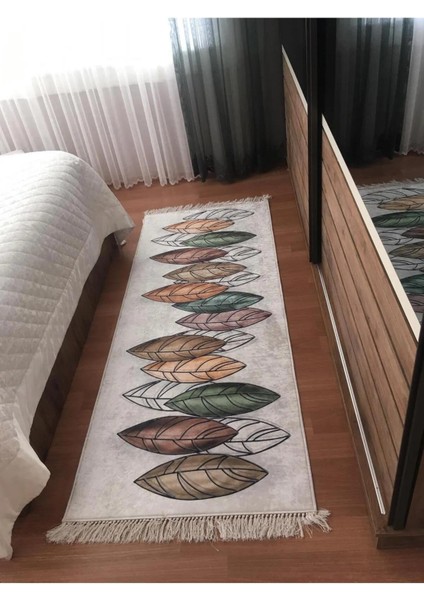 Yolluk Halı – Kaymaz Tabanlı, Yıkanabilir, Yumuşak Dokulu, Şık ve Dayanıklı Tasarım (Sonbahar Yolluk)