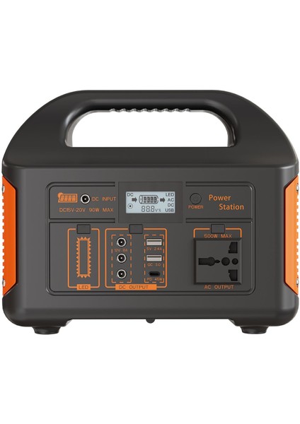 EG010LI Taşınabilir 500W Güç Kaynağı Şarj Istasyonu Kamp Iç Mekan Dış Mekana Uygun