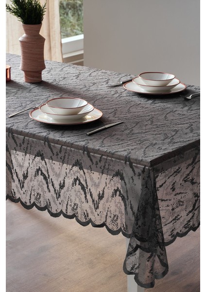 145X240CM Antrasit Masa Örtüsü, Şık ve Dayanıklı Tasarım fiyatları