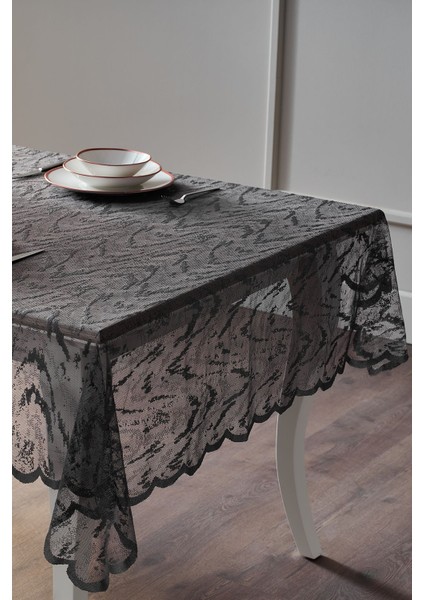 145X240CM Antrasit Masa Örtüsü, Şık ve Dayanıklı Tasarım fırsatları