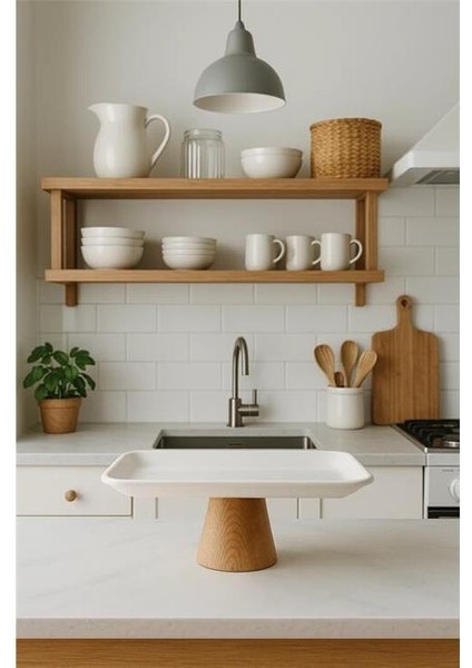 Porselen Ahşap Ayaklı 27X20 cm Sunumluk fiyatları