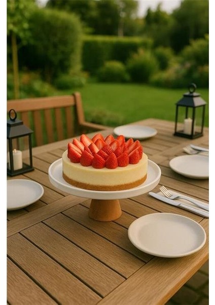 Porselen Ahşap Ayaklı 25 cm Sunumluk fırsatları