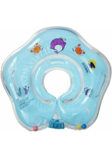 Renkli Bebek Boyun Simidi, Konforlu ve Güvenli, Mavi, 2010100