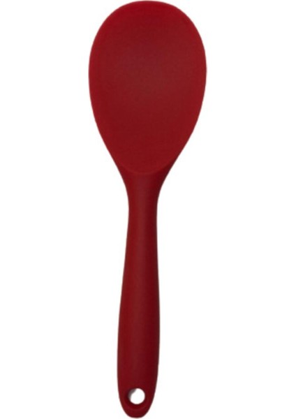 Isıya Dayanıklı Kırmızı Silikon Kısa Kaşık, Dayanıklı ve Kullanışlı Mutfak Gereci