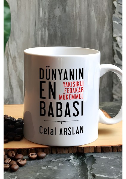 Kişiye Özel Babaya Hediye Kupa Bardak Beyaz Doğum Günü Sürprizi modelleri