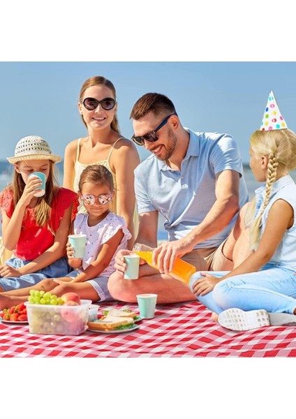 Deniz Malzemeleri, Plaj Hasırı, Matı ve Minderi, Kum Tutmaz, 150-200 Cm, Kırmızı