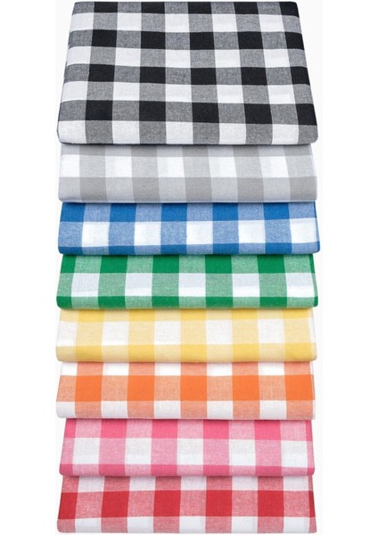 Kareli Mavi Masa Örtüsü, 160X220 Cm, Şık ve Retro Tarz Bahçe ve Sofralar Için fiyatları