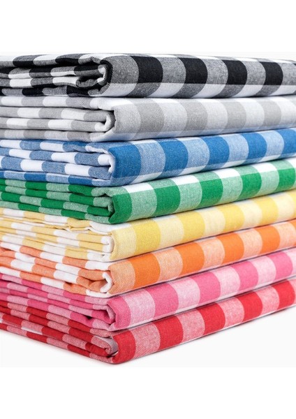 Kareli Mavi Masa Örtüsü, 160X220 Cm, Şık ve Retro Tarz Bahçe ve Sofralar Için modelleri