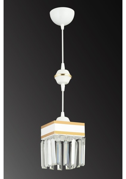 Şeritli Kare Sarkıt Kristal Avize, Şık ve Modern Işıklandırma Parçası modelleri