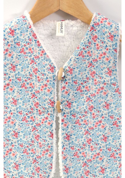 Unisex Yelek ve Patik Takımı 2 Li Set Çift Taraflı Düğmeli Yenidoğan Pamuklu Koyun Tüyü Loom fiyatları