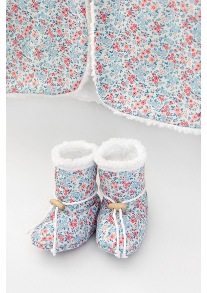 Unisex Yelek ve Patik Takımı 2 Li Set Çift Taraflı Düğmeli Yenidoğan Pamuklu Koyun Tüyü Loom modelleri