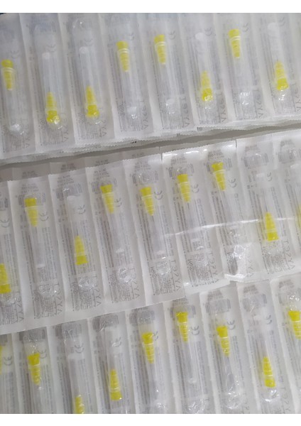 Mezoterapi İğnesi 4 mm Steril Sarı Kısa İğne Ucu REF:81183 30G x 4 mm - 25 Adet fiyatları