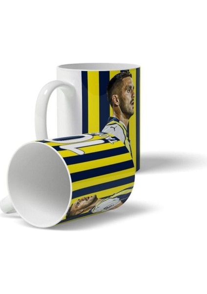 Çubuklu Tasarımlı Sarı Lacivert Kupa Bardak, Şık ve Kullanışlı Hediye Seçeneği fiyatları