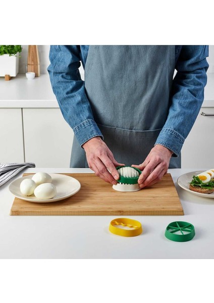 3 Şekilli Yumurta Dilimleyici, Pratik ve Şık Mutfak Gereci