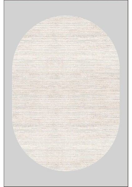 Yolluk Halı – Kaymaz Tabanlı, Yıkanabilir, Yumuşak Dokulu, Şık ve Dayanıklı Tasarım (Oval Milat Bej Saçaksız) modelleri