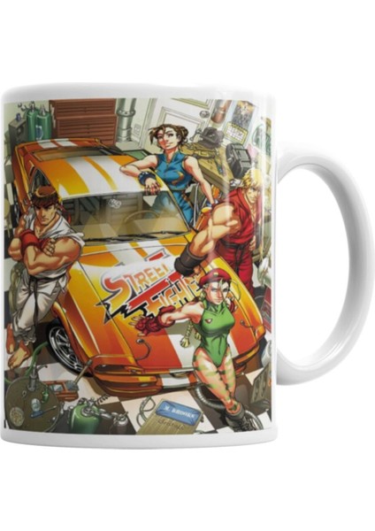 Şampiyon Dövüşçü Temalı Porselen Kupa Bardak