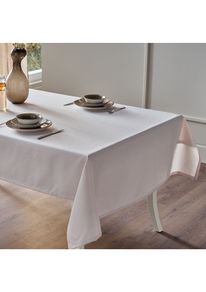 Krem Renkli 140X240CM Masa Örtüsü, Şık ve Zarif Tasarım