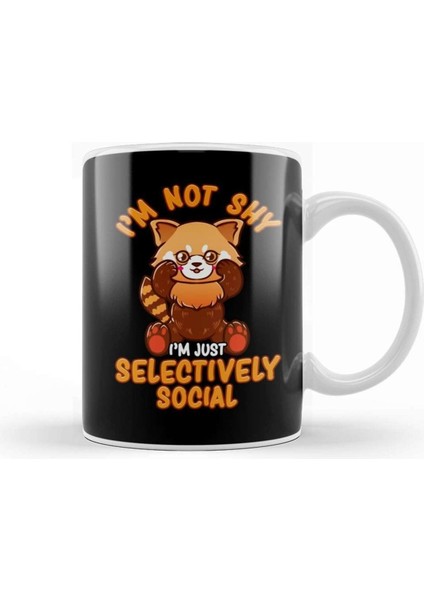 Sevimli Kırmızı Panda Tasarımlı Porselen Kupa, Şık ve Kullanışlı Içecek Bardağı