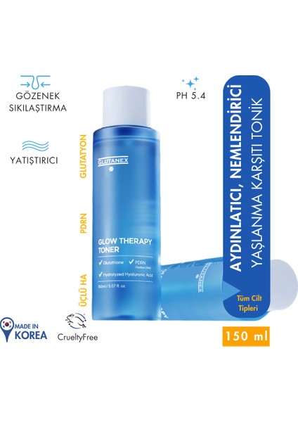 Pdrn Içerikli Tonik Glutatyonlu Nemlendirme Etkili 150 ml