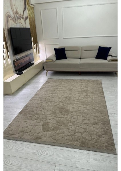 Yolluk Halı – Kaymaz Tabanlı, Yıkanabilir, Yumuşak Dokulu, Şık ve Dayanıklı Tasarım (Klm Taş Peluş Vizon Yolluk) fırsatları