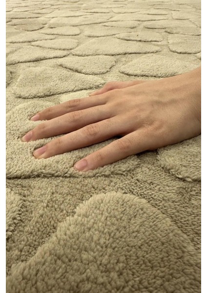 Yolluk Halı – Kaymaz Tabanlı, Yıkanabilir, Yumuşak Dokulu, Şık ve Dayanıklı Tasarım (Klm Taş Peluş Vizon Yolluk) indirimleri