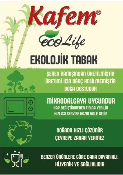 Beyaz Ekolojik Karton Tabak 18 Cm, 25 Adet, Doğal ve Şık Kullanım Keyfi fiyatları