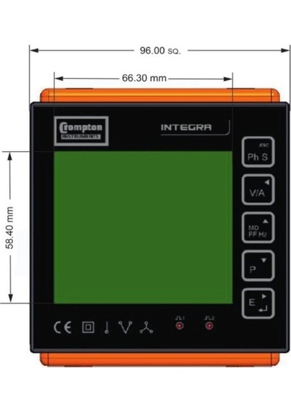 Integra INT-1221-S-010 Dijital Ölçüm Sistemi Enerji Analizörü 250V AC/50MA 6.2 mm modelleri