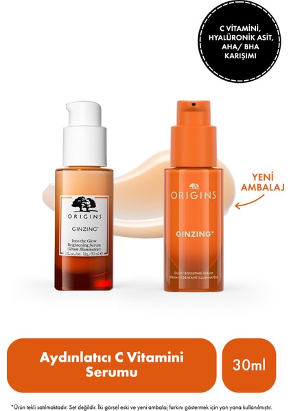 Ginzing C Vitamini ve Hyalüronik Asit Içerikli Serum