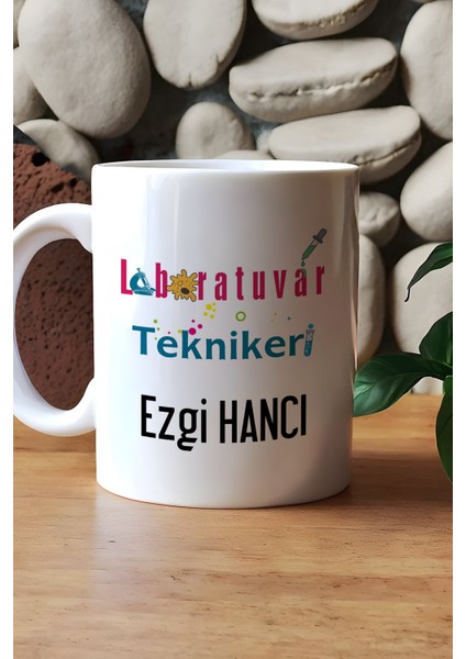 Kişiye Özel Laboratuvar Teknikeri Kupa Bardak Beyaz Tıp Bayramı Hediyesi